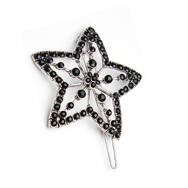 LRC Jepit Rambut Fashion Pentagram Hairpin Alloy Geometry Hair Clip Set F41893