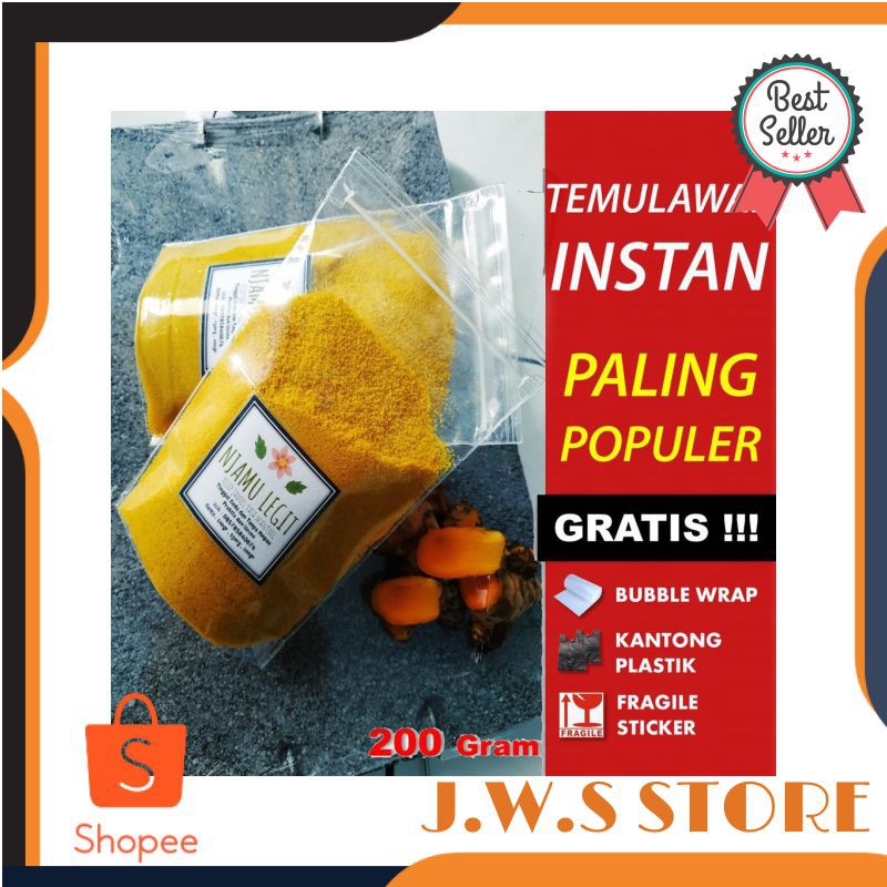 

Temulawak 200g / Temulawak Bubuk / Bubuk Temulawak Instan / Serbuk Temulawak Minuman Herbal Sehat