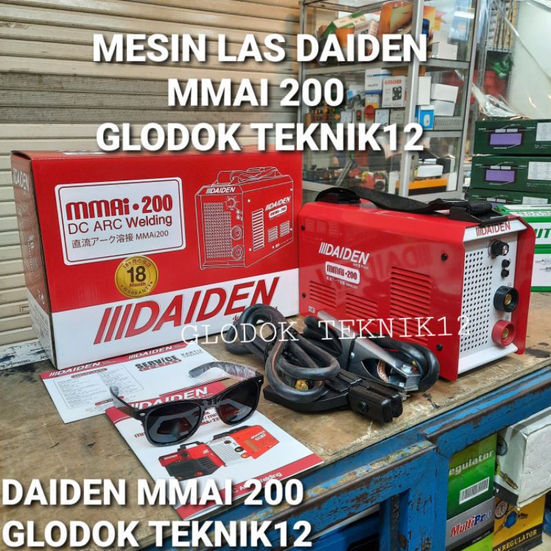 MESIN LAS DAIDEN MMAI 200 / TRAFO / TRAFO LAS DAIDEN MMA 200 / INVERTER LAS DAIDEN MMAI 200