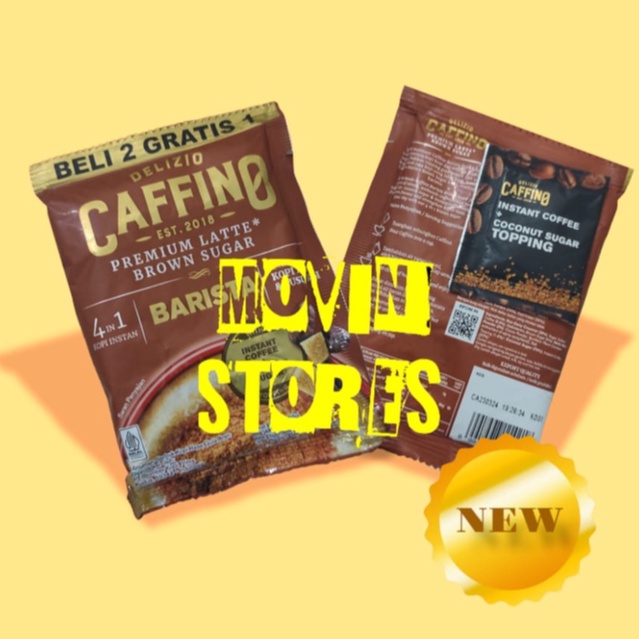 [READY STOCK] Caffino Barista - Premium Latte Brown Sugar - 15 sachet @ 25gr