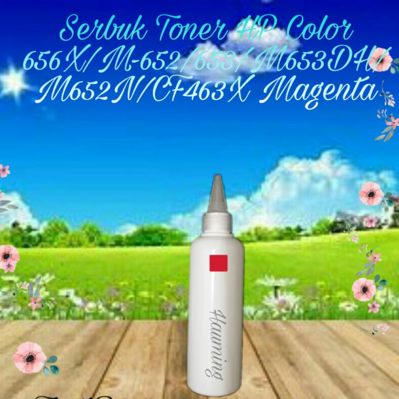 Serbuk Toner Powder Color HP 656X 656A M652 M653 M653DH M652N CF463X CF463A Magenta 1x Isi