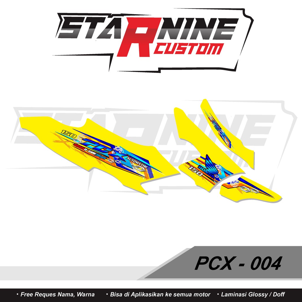 striping PCX transparan sticker pcx thailook