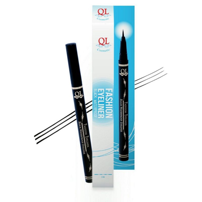 QL Cosmetic Fashion Eyeliner Spidol | Maskara Waterproof & Curling Mascara 8ml BPOM Original