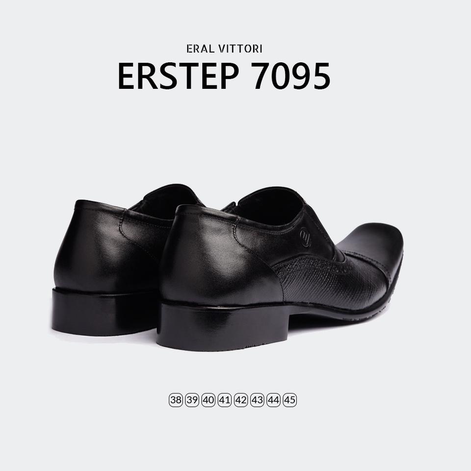 New Sale ERAL VITTORI - Erstep 7095 Hitam Sepatu Pantofel Pria Kulit