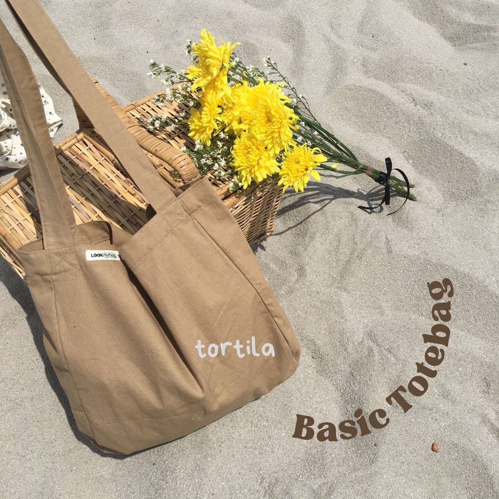 BASIC TOTEBAG TORTILLA — LOOKMYBAG.ID