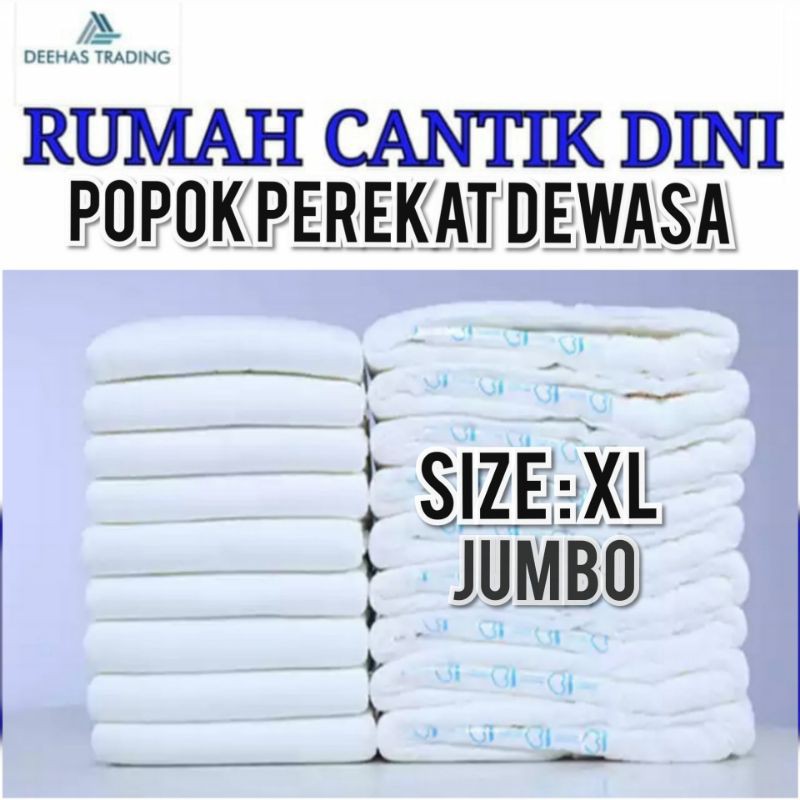 2XL POPOK JUMBO PEREKAT DEWASA 20 PCS