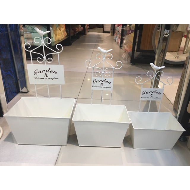 Pot besi shabby chic unik murah