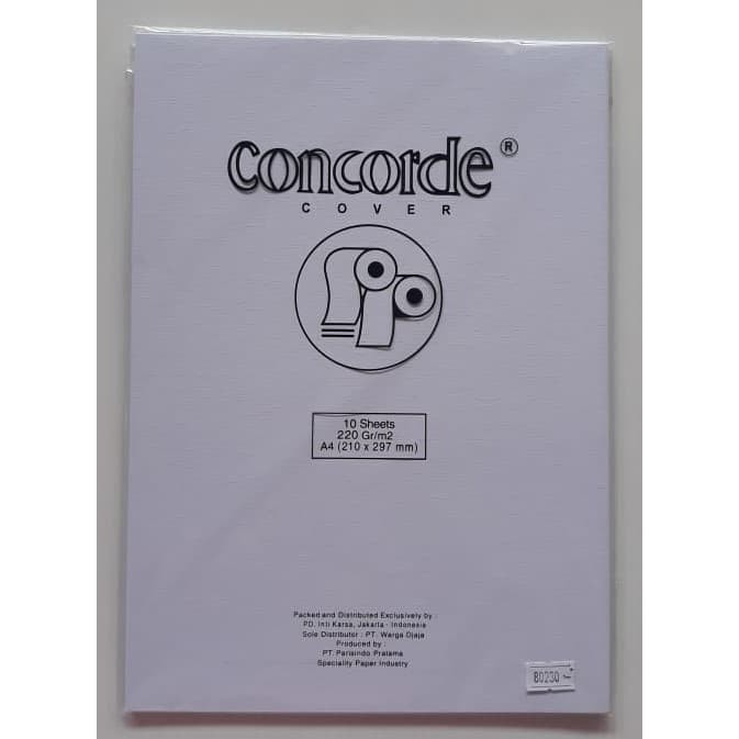 Jual Kertas Concorde Gr A L White Pak Isi Lembar