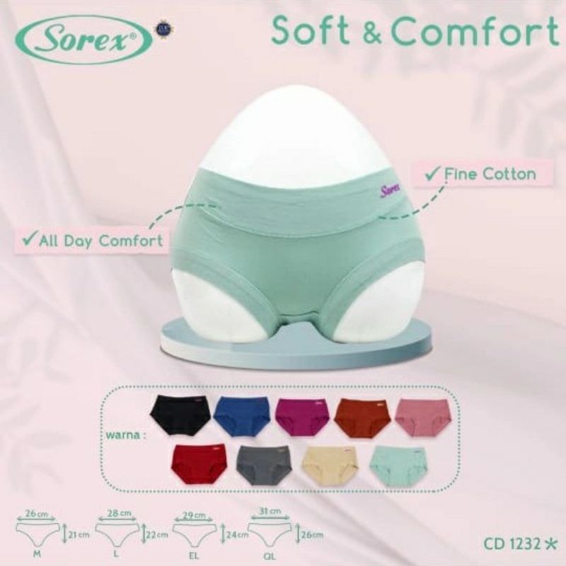 SOREX CD Sorex 1232 Celana Dalam Sorex Termurah Supersoft |CD Dewasa wanita sorex