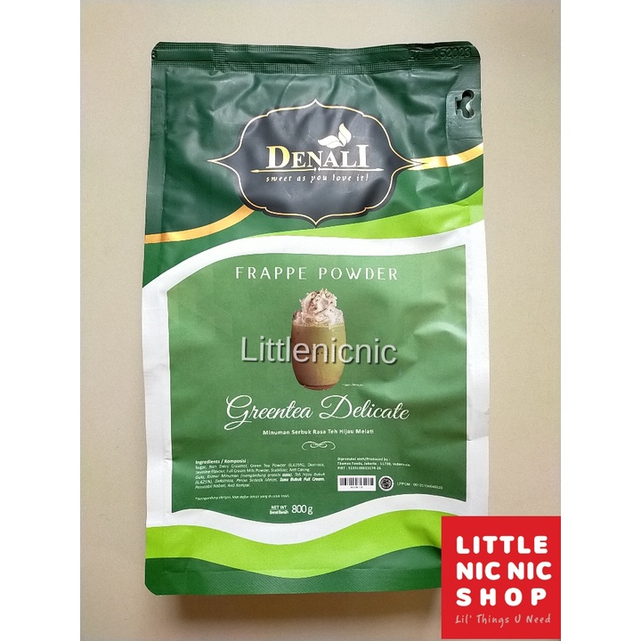 

Denali Green Tea Delicate bubuk minuman cafe powder