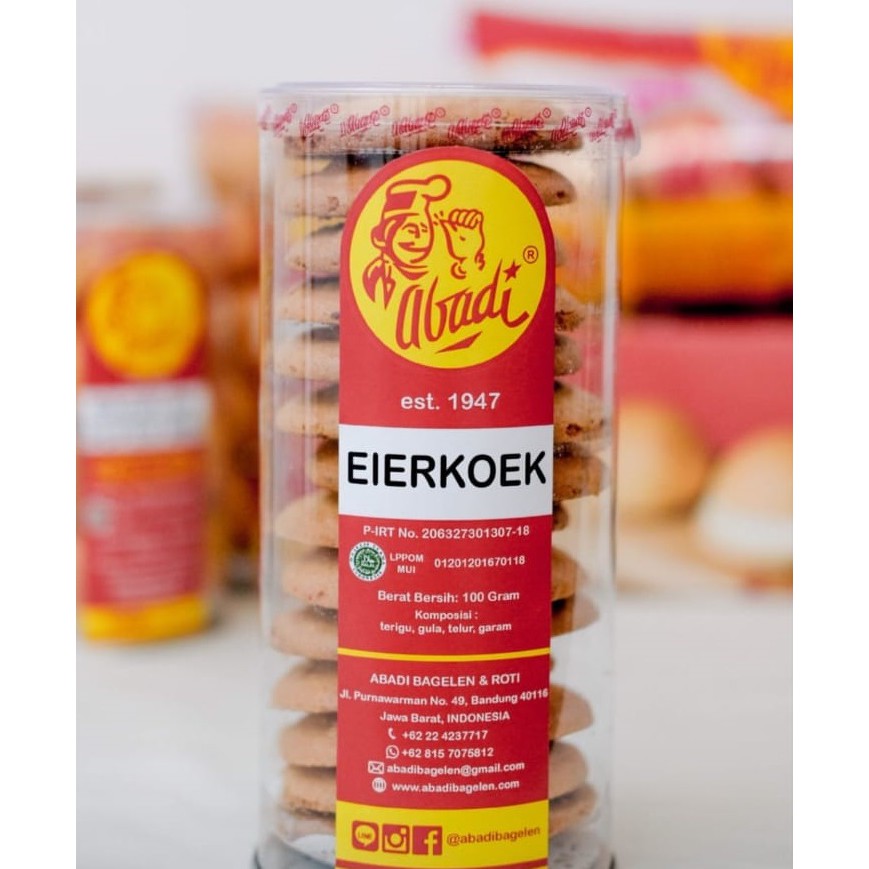 

ABADI BAGELEN EIERKOEK COOKIES BANDUNG SALE PROMO BEST SELLER HITS ORIGINAL ENAK GIFT PARCEL HAMPERS