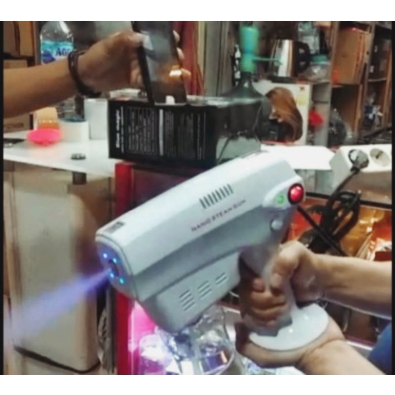 Blue Magic Nano Hair Care Equipment / Nano Gun Spray Disinfectan / Alat Semprotan Rambut Perawatan R