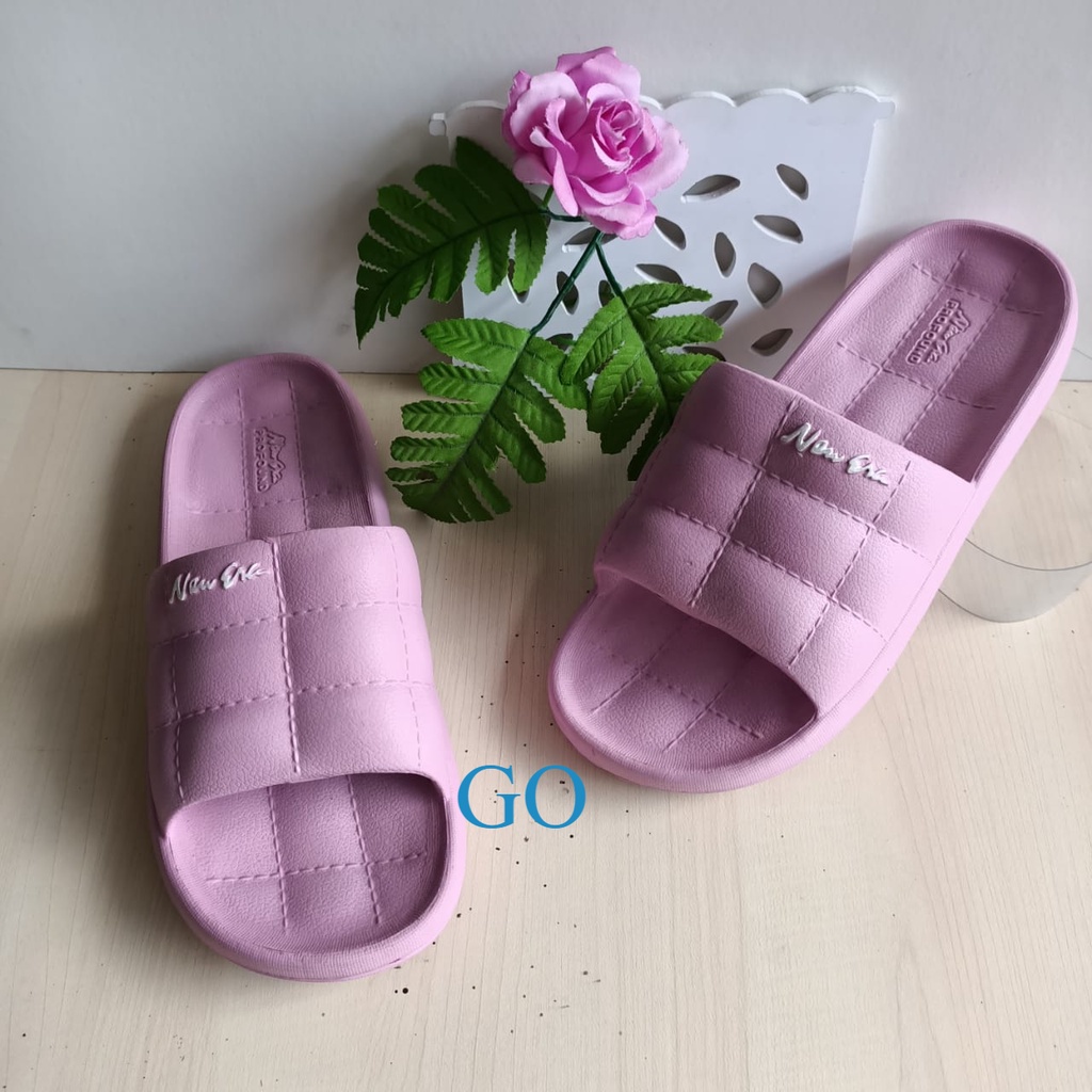 BB NEW ERA LB E 9041 Sandal Selop Karet Wanita Sendal Rumah Indoor Kamar Tidur Kamar Mandi Empuk