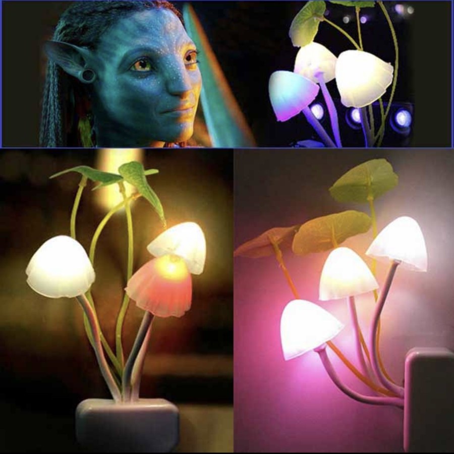 Lampu Tidur Jamur Avatar Mushroom Sensor Cahaya Led Night Lamp