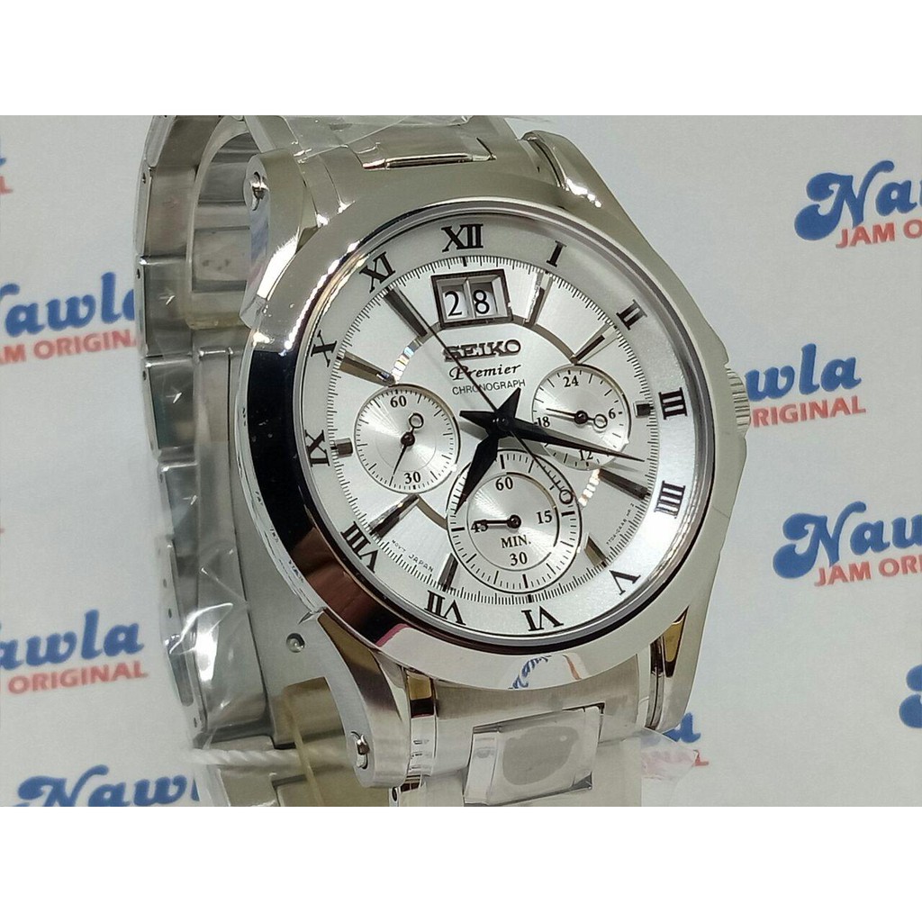Seiko Premier SPC063P1 Chronograph Sapphire - Jam Tangan Pria SPC063