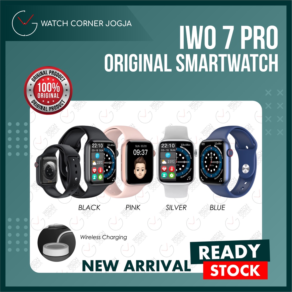 IWO 7 PRO 44MM 1.75 Inch Screen ORIGINAL Smartwatch Wireless Charging BLUETOOTH CALL