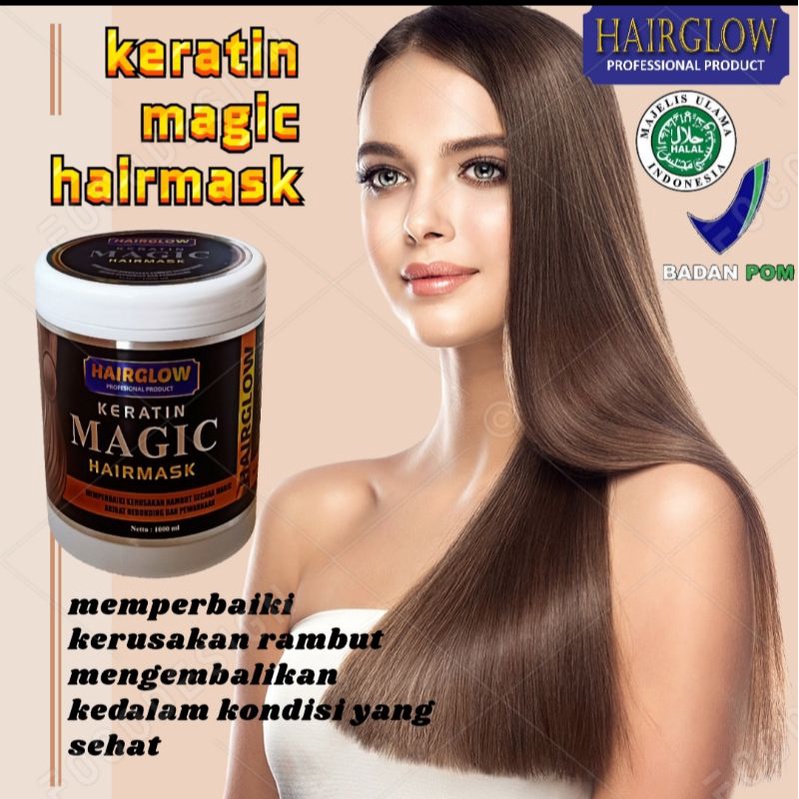 Jual Keratin Magic Hairmask TERBAIK / Obat untuk rambut Rusak Kering