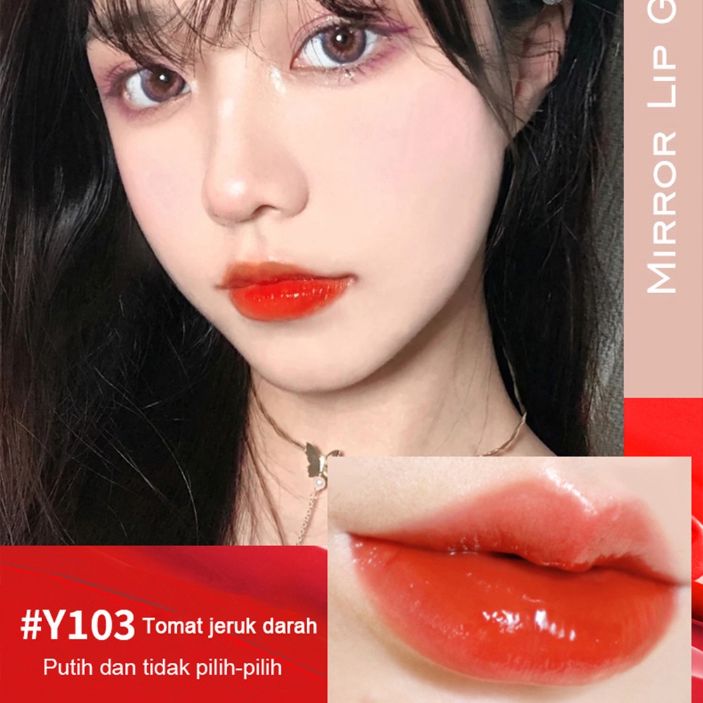 Yzs Bibir Glasir Cair Matte Lip Gloss Pelembab Berkilau Untuk Perawatan Bibir Montok Lasting Glossy Lipstik | PINK FLASH Lipgloss