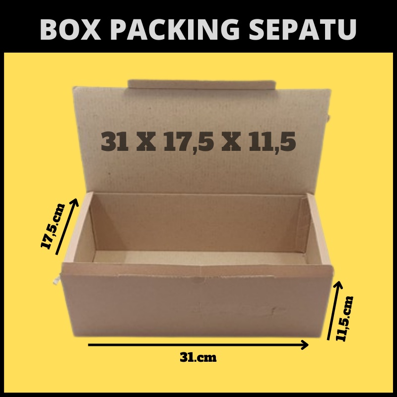 

BOX KARDUS PACKING SEPATU SANDAL DUS KEMASAN PAKING SNEAKERS POLOS UKURAN BESAR