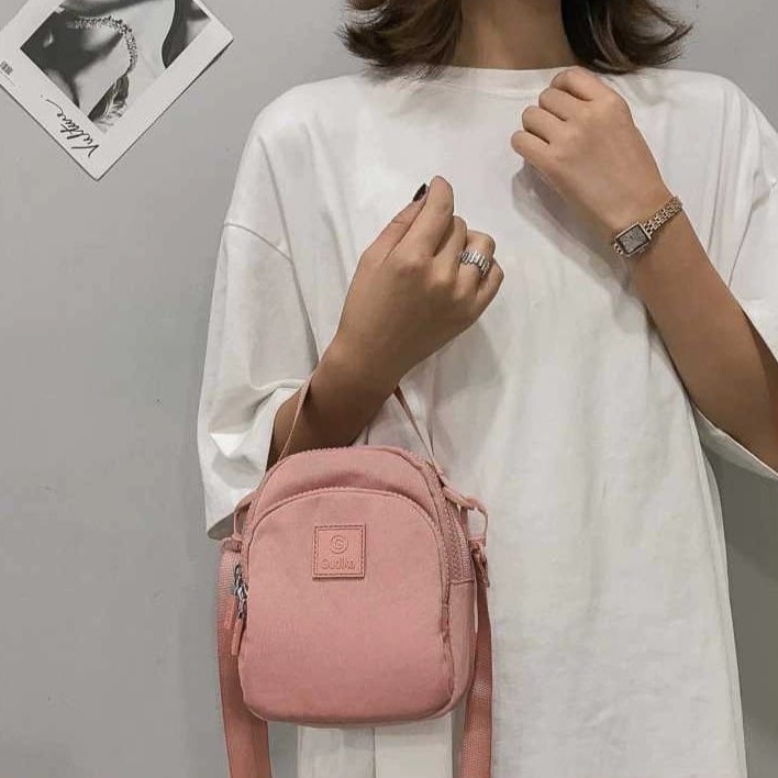 Mini Sling Bag GUDIKA 5107 - tas selempang wanita import original termurah - tas cewek - waterproof - fashion - tas korea - travel bag - tas bahu - sling bag - shoulder bag