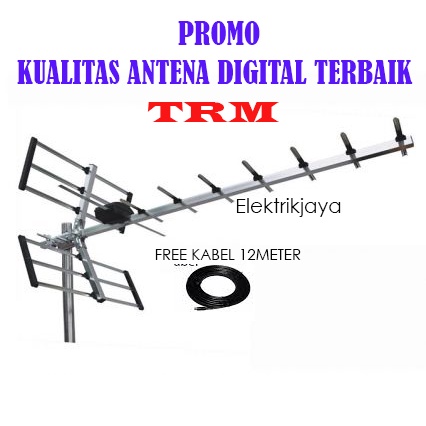 HARGA GROSIR ANTENA TRM AL-189 ANTENA DIGITAL TV LCD/LED Outdoor FREE KABEL 12 METER kualitas terbai