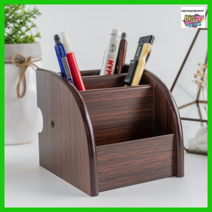 

BOXSTORAGE- UCHII MOKUZAI PEN STAND STATIONERY HOLDER KOTAK PENSIL ALAT TULIS KAYU -RUMAH-TANGGA.