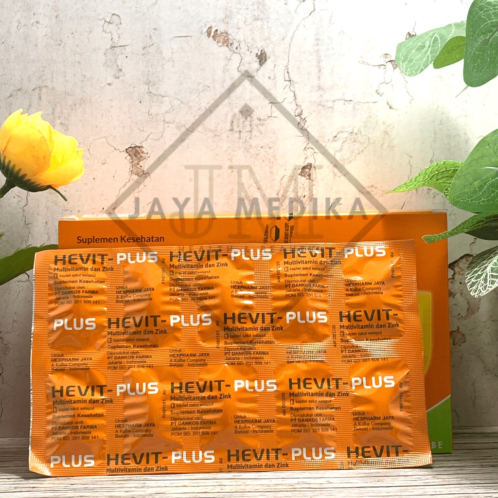 Jual Hevit Plus Per Strip Isi 10 Kaplet Multivitamin Dan Zinc