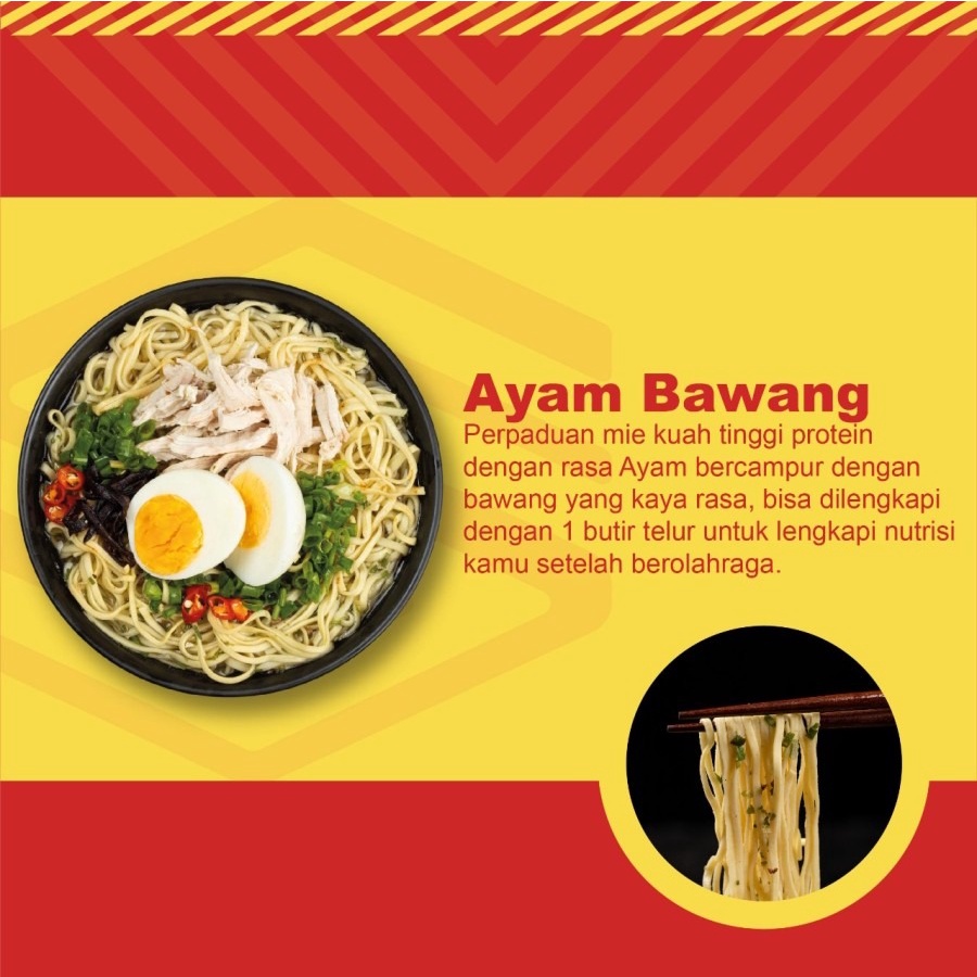 STRIVE MEE Mie Goreng Mie Ayam Bawang Tinggi Protein Carbo Load