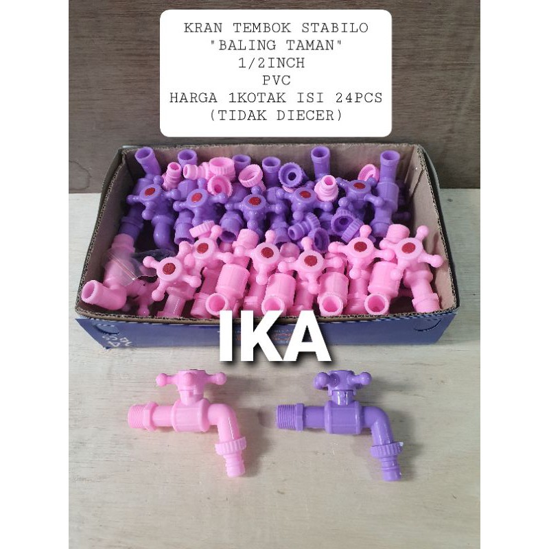 Kran Air Tembok dan Taman - 1/2 Inch - High Quality ( GROSIR 1 KOTAK = 24 BUAH ) HARGA GROSIR ECER TERMURAH KRAN TEMBOK AIR  STABILO ½ INCH MURAH KUAT