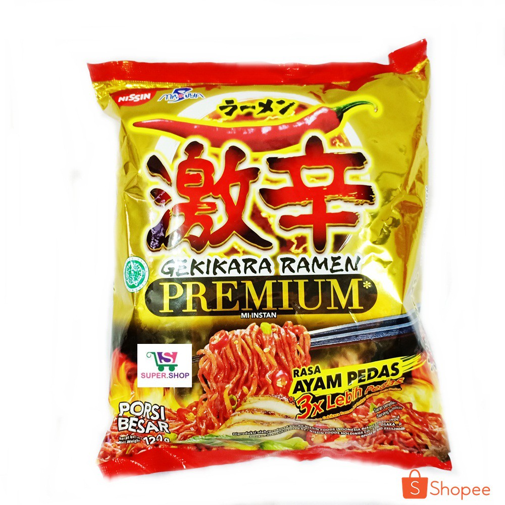 Nissin Gekikara Ramen Premium Ayam Pedas 3x Lebih Pedas !