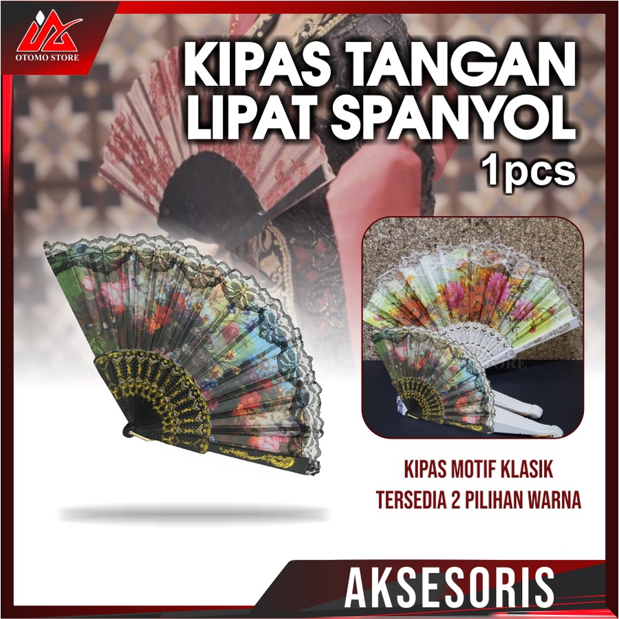 KIPAS SPANYOL Souvenir Pernikahan Murah Warna Hitam dan Putih Grosir