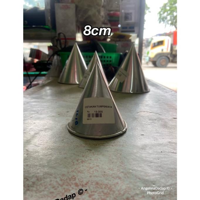 {{{{}}] Nasi Kuning Kerucut Mini Cetakan Nasi Tumpeng Kecil 14cm Alumunium