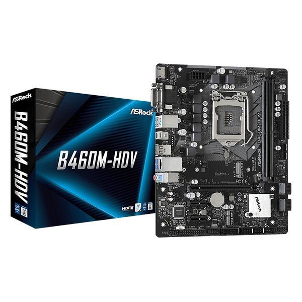 ASRock B460M-HDV (LGA1200, B460, DDR4, USB3.2, SATA3)