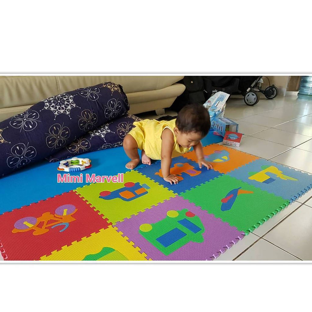 Evamats Gambar 30cm Matras Puzzle Lantai Evamat