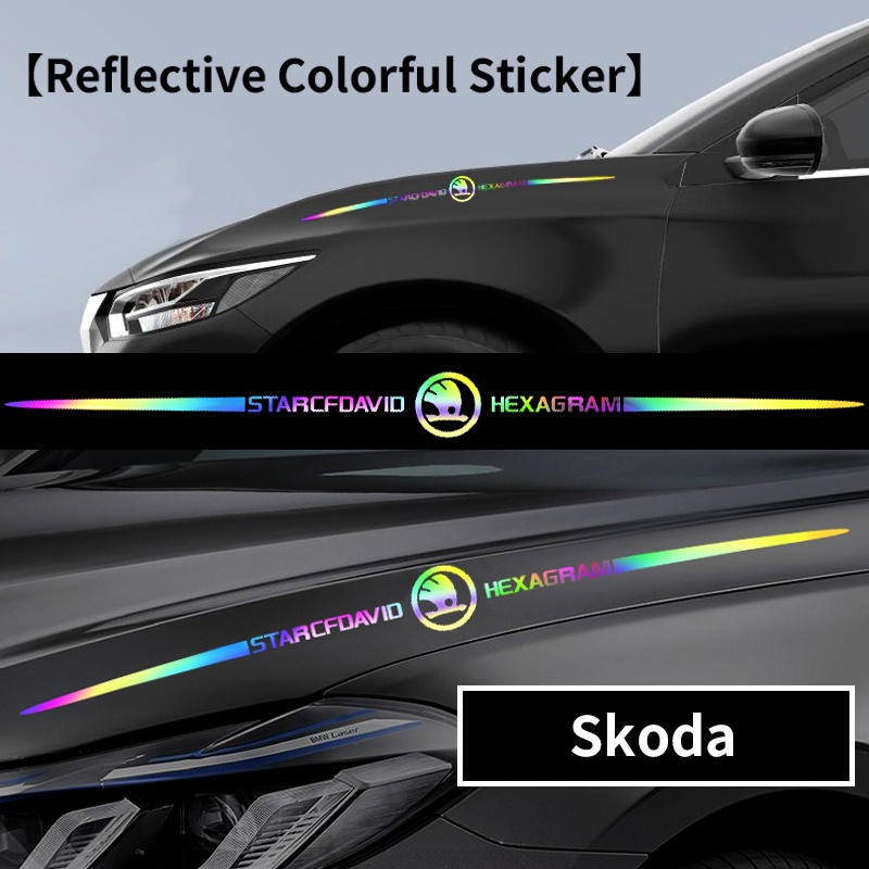 Stiker Logo Skoda Octavia Fabia Rapid Superb Scala Citigo Warna-Warni Untuk Aksesoris Mobil