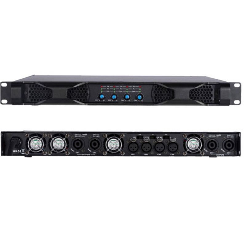 Power Amplifier Class D Super 1000 watt 8 ohm - Built Up 4 Channel 1U