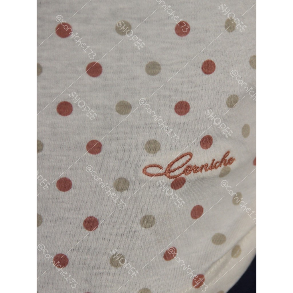 Corniche Novi Dot Tee Putih Tulang - TK231249