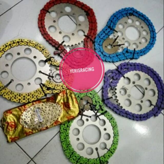 Gear set sss rantai warna. Satria fu 150 L. 415