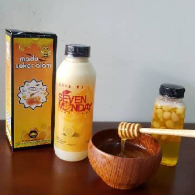 Paket Seven monday pure lemon + madu bawang lanang