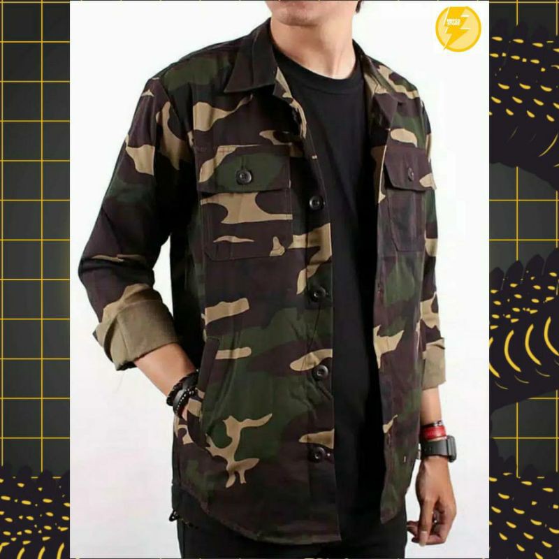 Jaket Pria Semi Parka - Wolf Army Original