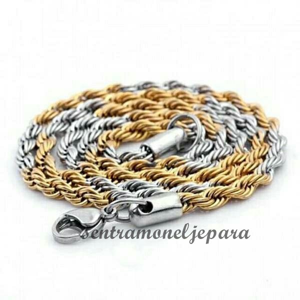 Kalung Tambang Titanium Pria