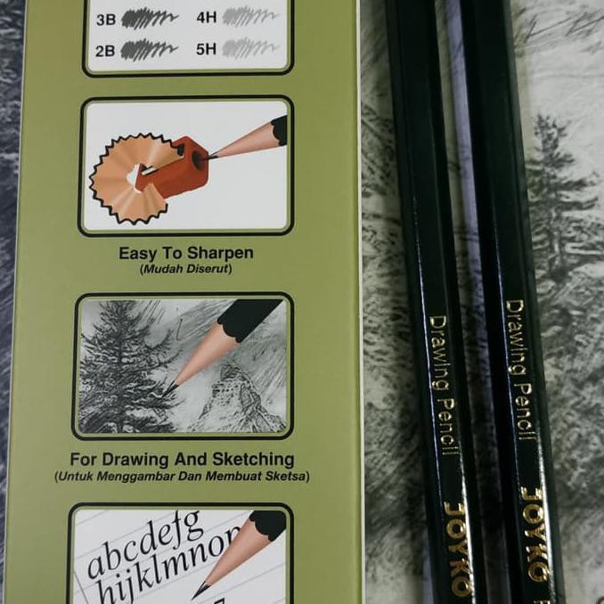 

PENSIL MENGGAMBAR 3H JOYKO/DRAWING PENCIL SERUT MURAH BERKUALITAS DISKON