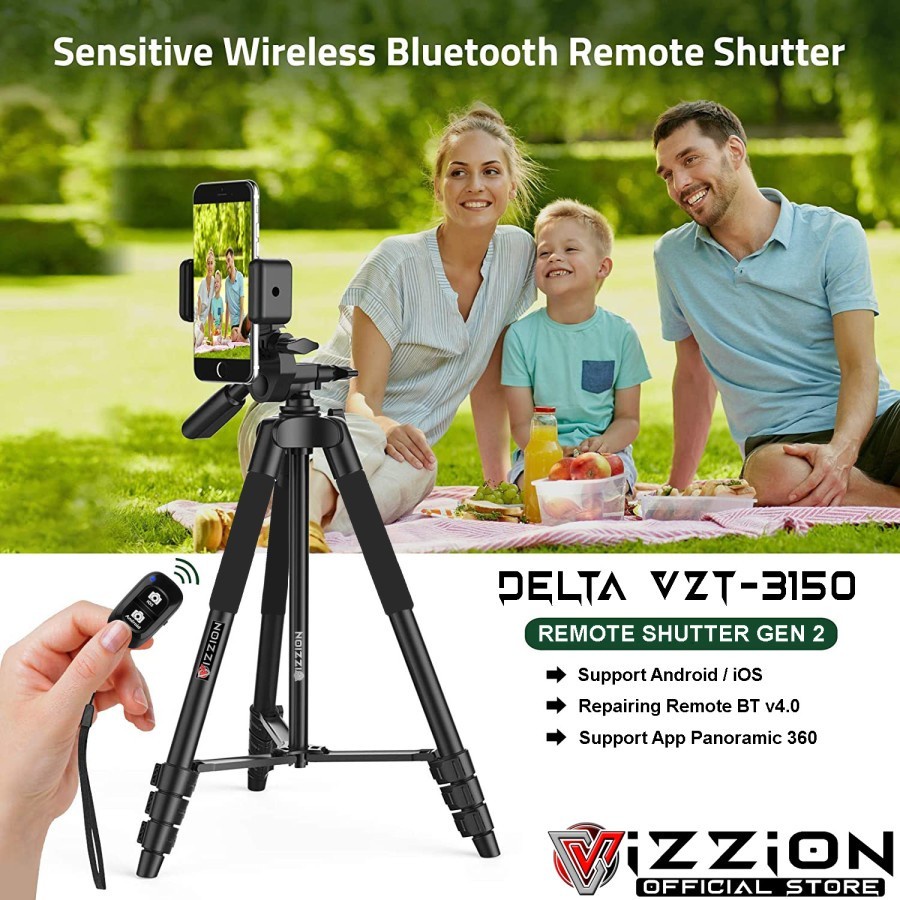 TRIPOD Camera SLR Foldable Lightweight Vizzion Delta VZT-3150