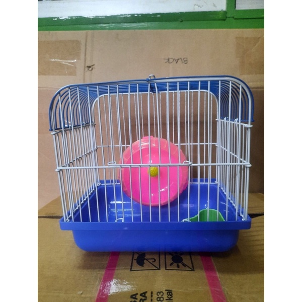 kandang hamster kecil 20x20-Biru