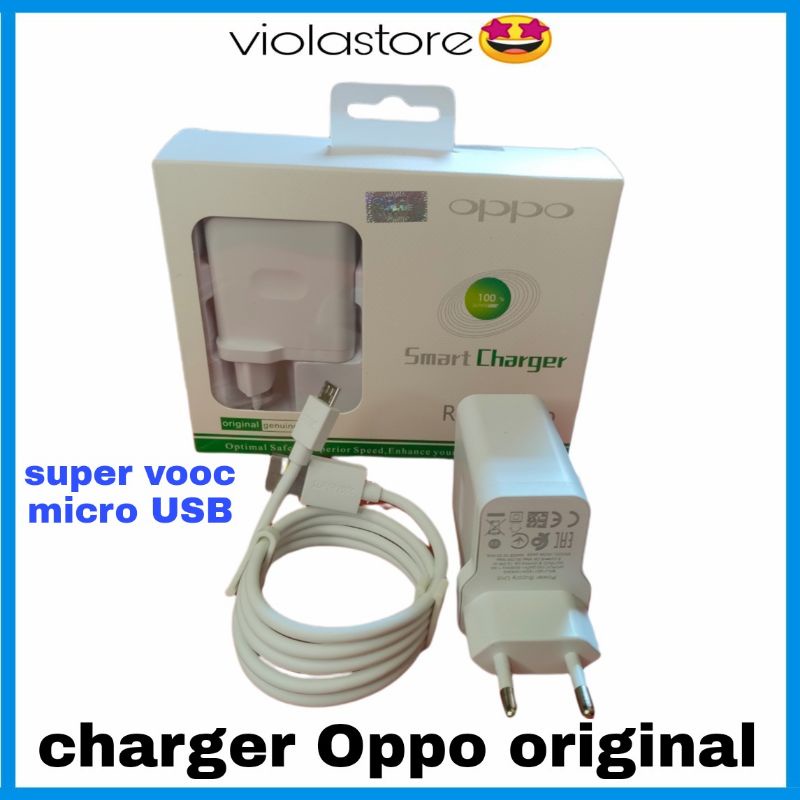 Charger Oppo VOOC Fast Charging 4A Original 100% - Charger Oppo F9 F3 plus F5 plus F1 plus .
