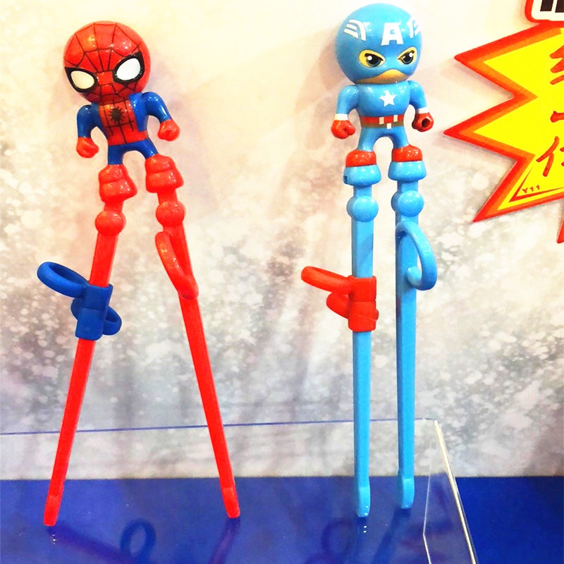 Sumpit Desain Captain America Dan Spider Man Untuk Edukasi Anak