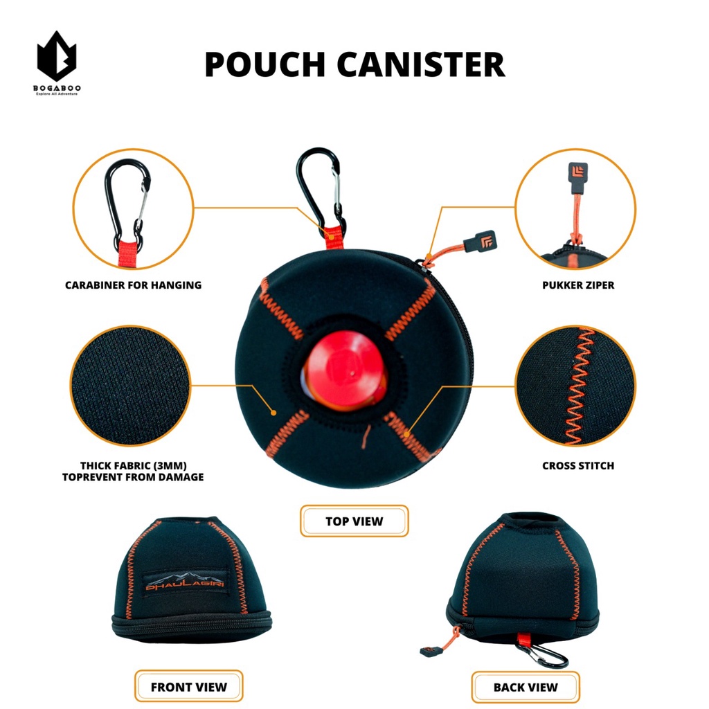 Dhaulagiri Pouch Canister - Sarung Tabung Canister Pelindung Anti Gores Penyok