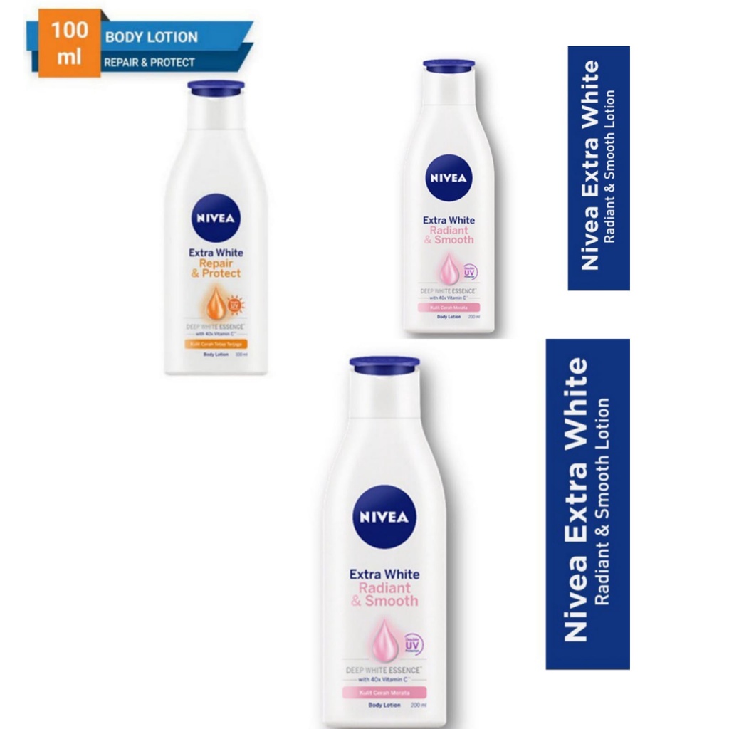 NIVEA Extra White Body Lotion 100ml BPOM TERBARU!!