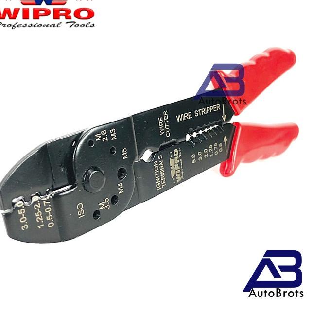 ➢ Tang Crimping Press Skun 5mm - 0,5mm / 4 Way Crimping Tool - WIPRO ➺