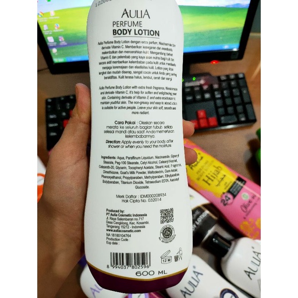 PASTI MURAH - AULIA HAND BODY LOTION 600ML - HANDBODY - LOSION - PELEMBAB KULIT - PERAWATAN KULIT